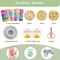 3524pcs Glass Beads Bracelet Making Kit, 4 Types 96 Colors 6mm Glass Beads for Bracelets, Round Crystal Beads for Jewelry Making Necklace Earrings DIY Crafts